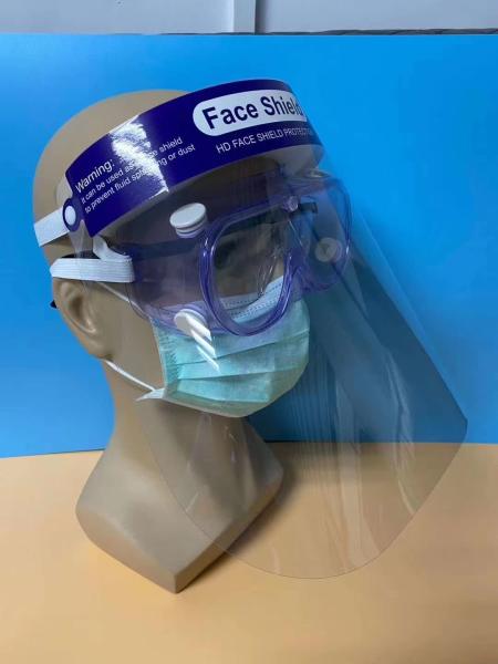 Full Plastic Protective Face Shield Disposable Anti Fog For Adult / Children