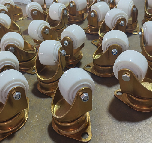 58mm 200 Kg Load  Diamond Base Plate Caster Airport Transport Caster Air Cargo Nylon Caster Wheel Ground Support Equipment Caster