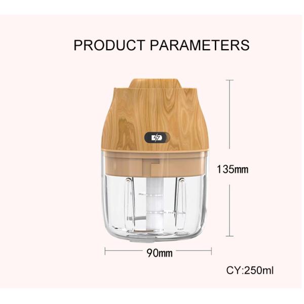 250ML Wireless Portable Electric Garlic Masher Household Kitchen Tools