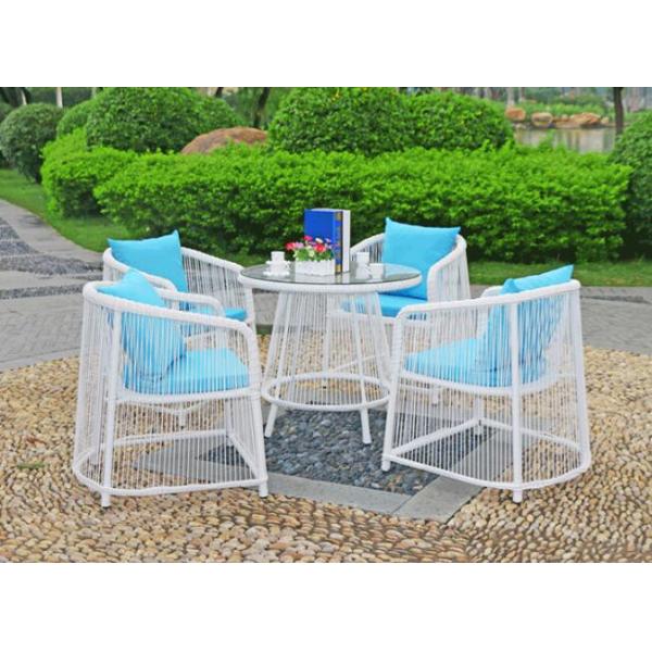 Leisure Aluminium Outdoor Garden wicker chair PE Rattan chair patio Backyard table and chairs