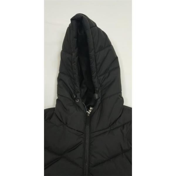 Lightweight Mens Black Hooded Puffer Jacket With Hood Mens Long Puffa Coats