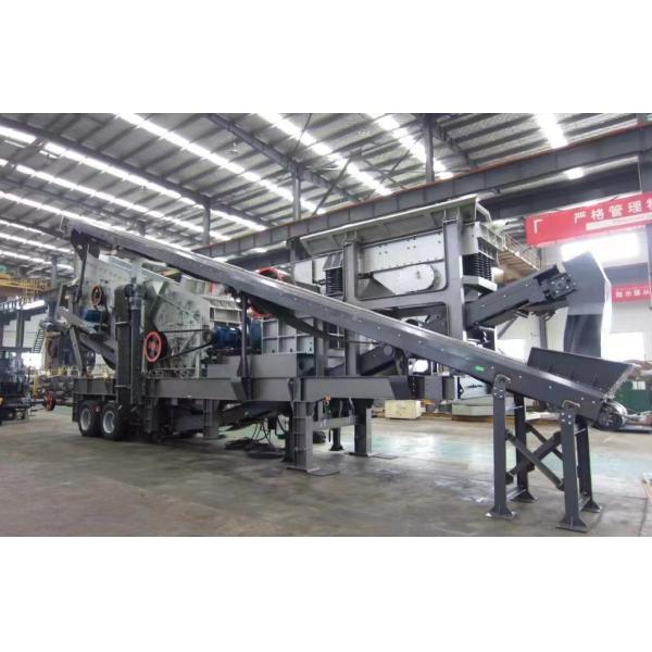 Mobile Granite Impact Crusher Machine 100 T/H Customized Request Outlet Size 50-100mm