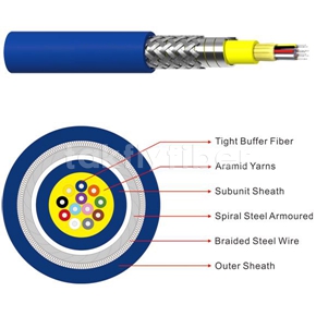 Câble à fibre optique blindé SM ou rongeur de millimètre résistant 3.0mm pour le data center