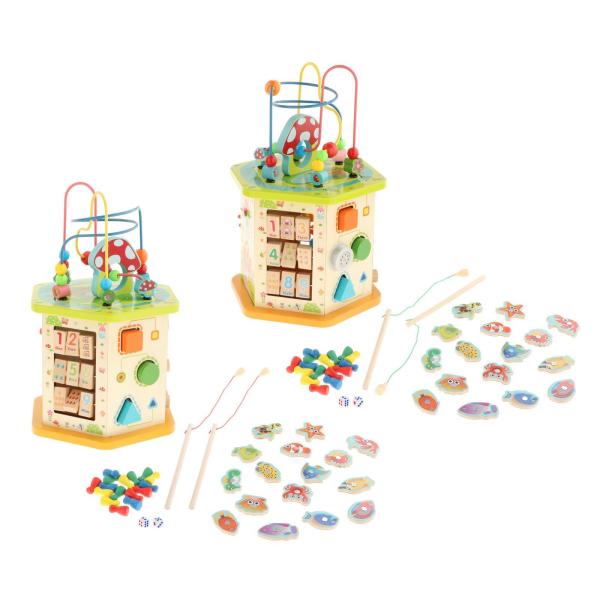 Большие игрушки куба деятельности, Montessori соответствуя штабелирующ Pentatonic письмо рояля уча для девушек мальчиков младенца детей Нового Года младенческих Куб деятельности при Montessori большой деревянный для младенца младенца детей Нового Года