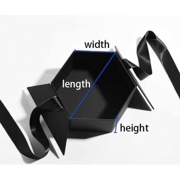 Customized Cardboard Craft Hexagon Gift Box For Cosmetic Perfume Packing