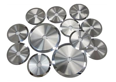 Corrugated Paper Slitter Blades , Tungsten Carbide Circular Blade High Hardness