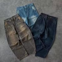 Fashion Streetwear para hombres personalizados de gran tamaño Lavado de pantalones de mezclilla de jeans holgados de piernas anchas pantalones para hombres para hombres