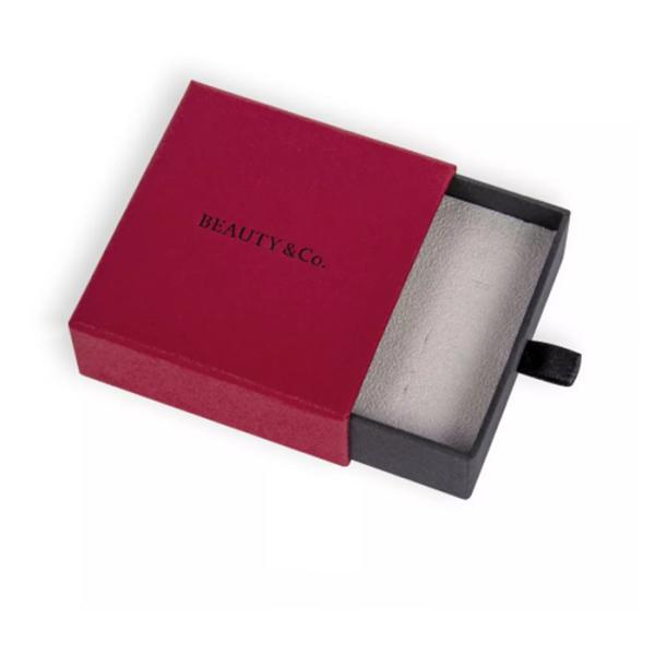 Private Label PU Velvet Necklace Gift Box , Luxury Jewelry Packaging Gift Box