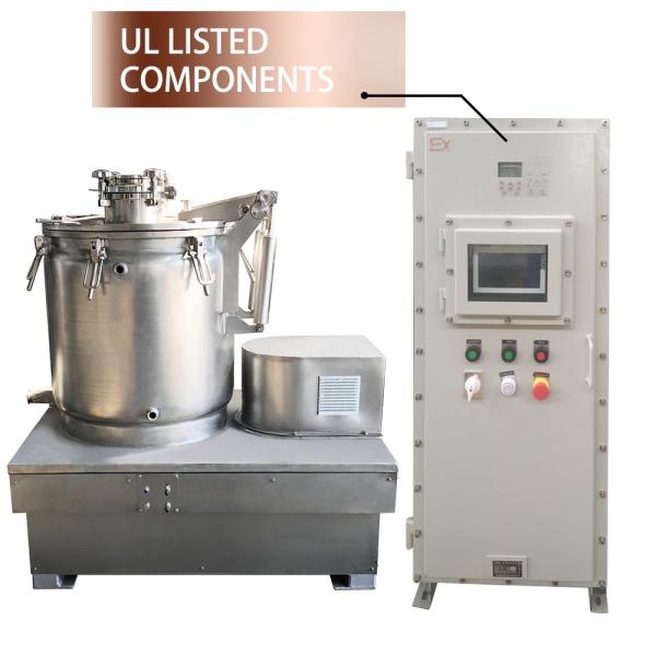 Tipo de grupo rotação que lava o centrifugador da extração do álcool etílico do óleo de CBD com revestimento refrigerando