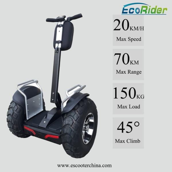 Self Balancing Segway 2 Wheel Electric Scooter Ecorider 2000w With CE Certification