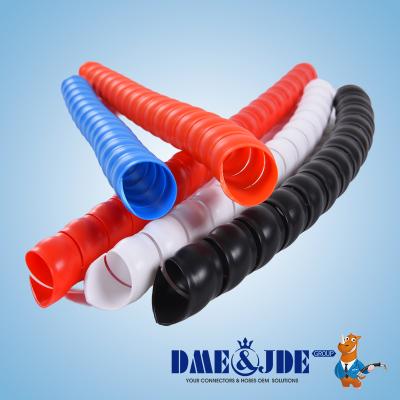 Heavy Duty Spiral Hydraulic Hose Protective Sleeve Anti Corrosion Abrasion Resistant