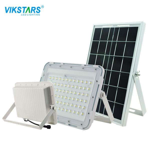 alojamento branco solar da luz de inundação do diodo emissor de luz de 60W 200w com o painel solar grande