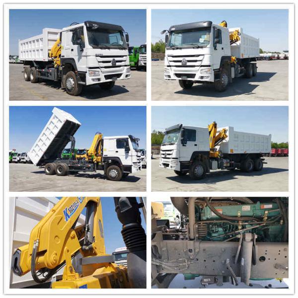 HF9 Front Axle HOWO Sino Dump Truck with Crane at Affordable