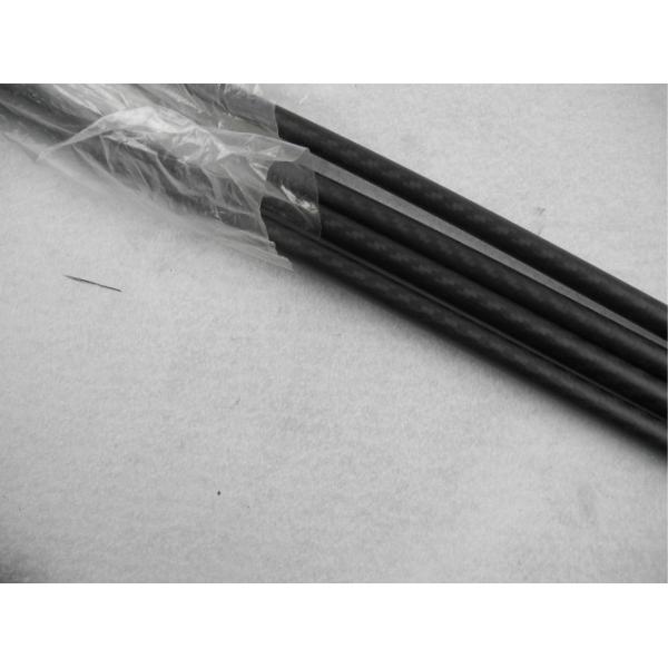 Tubería mate de la fibra de carbono de poste de la tela cruzada telescópica del uso