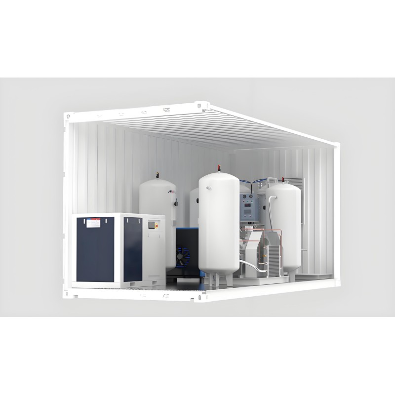 Custom Dimension PSA Nitrogen Generator 97~99.99% Purity With Air Compressor