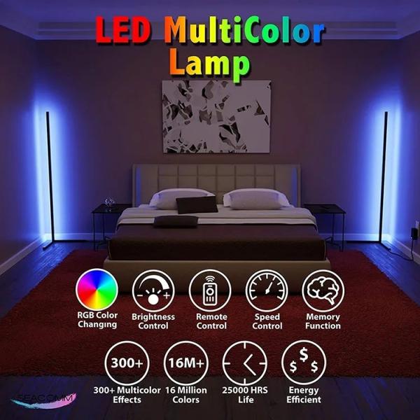Modern Design Led Floor Lamp Smart and Minimalist for Living Room Sound Activated