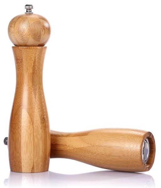 Multifunction Wooden Salt And Pepper Mills Easy To Clean For Home Kitchen Supplies