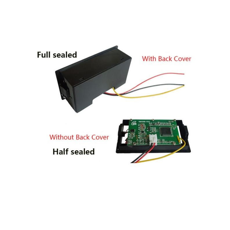 YB5135D Single Phase Two-Line Digital LCD Display AC Voltmeter for Measuring DC Current in Electric Car Batteries AC80-500V