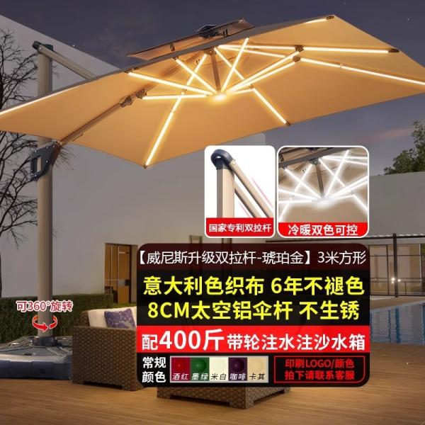 Outdoor Patio Umbrella Large Garden Sunshade For Terrace Balcony Courtyard And Open Spaces Roman Style