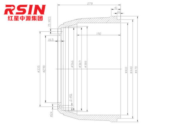 XCY-XDW01 Iron Casting Xindawei Heavy Truck Brake Drums