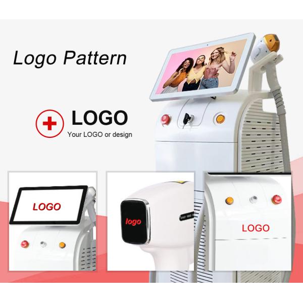 Pantalla 4K 2000W / 4000W Depilación Ice Platinum 808 755 1064 Diodo Láser Máquina de Depilación Láser Titanio