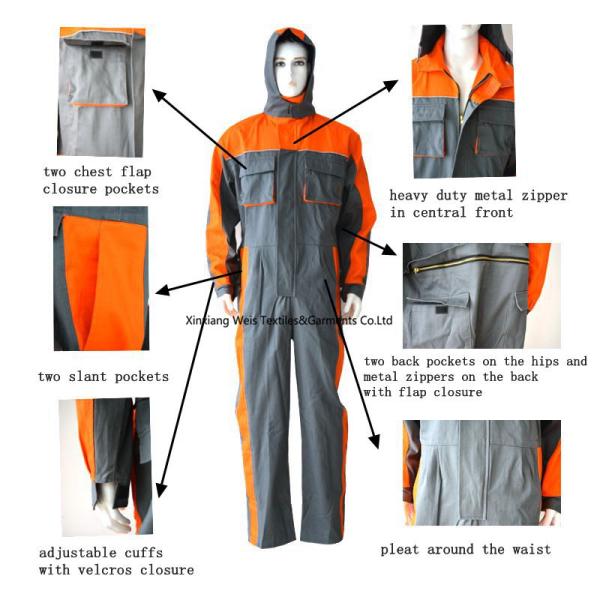 Nfpa 2112 Coveralls Grey Orange Ultra Lightweight