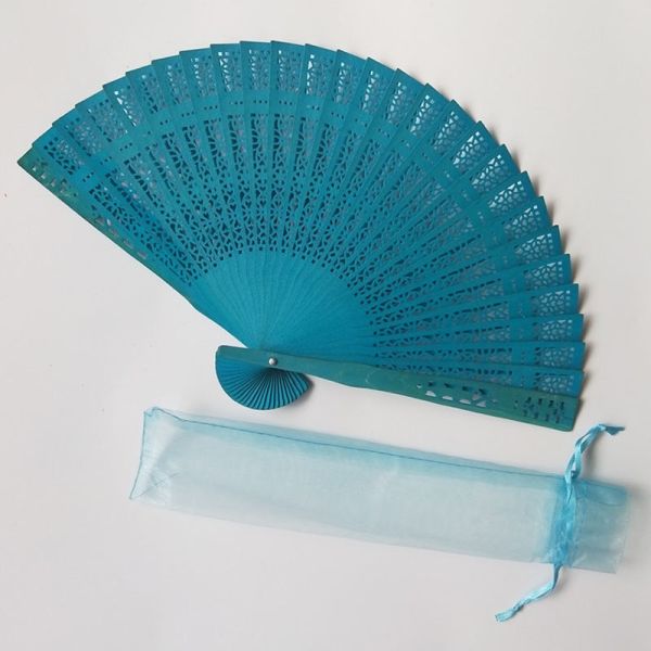 [I AM YOUR FANS] Hot Selling Sandalwood Fans No Fragrance Wood Fan With Box/Bag