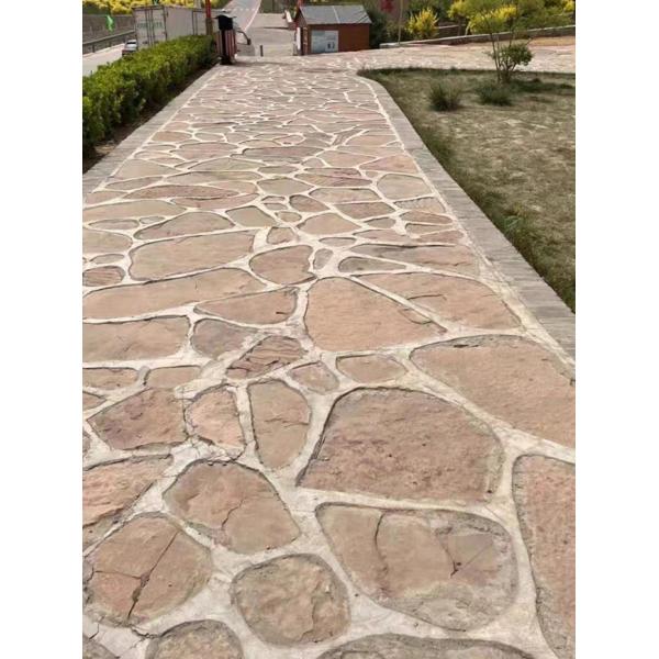 естественным мраморным открытый сад Flagstone камней 3D случайным ржавым зацепленный шифером справляясь плитки стены Pavers