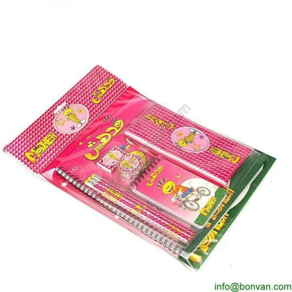 promotional stationery set for children with customer LOGO,promotion use