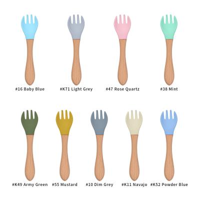 Non Stick Flexible Silicone Tableware Set Spoon Safe For Baby Infant