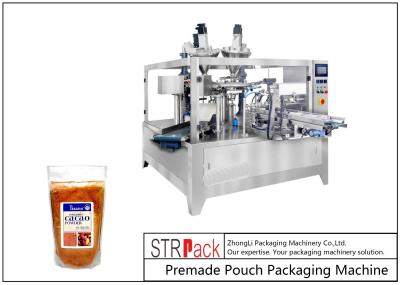 Coco Powder Packaging Machine Ground Coffee Packaging Equipment Rotary Fill and Seal With Auger Filler for Powder
