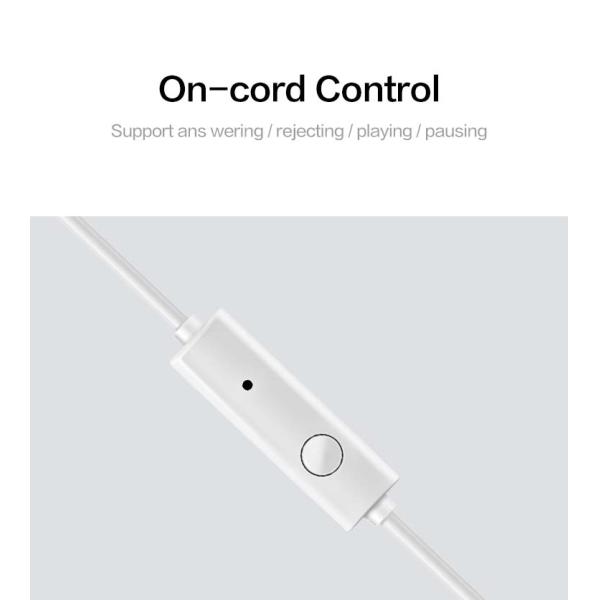 3.5Mm Plug Stereo In Ear Earbuds With Mic Bass Microphone And Volume Control