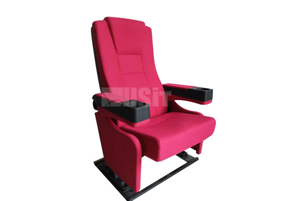 Высокий задний сползая стул Реклинер театра, посадочные места театра предводительствует огнеупорную ткань