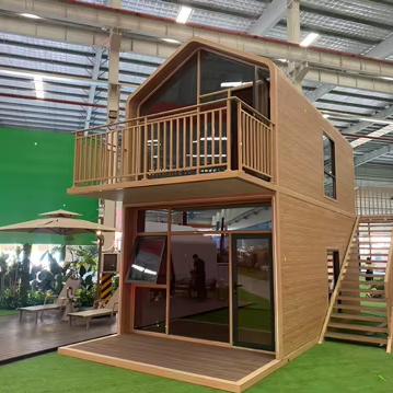 Stylish Eco-Friendly Modern Prefab Home Safe Light Irregular Shape Steel Container for Hotel Office Shop Use