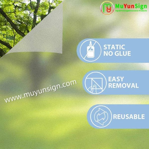 Glass Window Decoration Film Permanent Self Adhesive For Window Glass Visual Effect