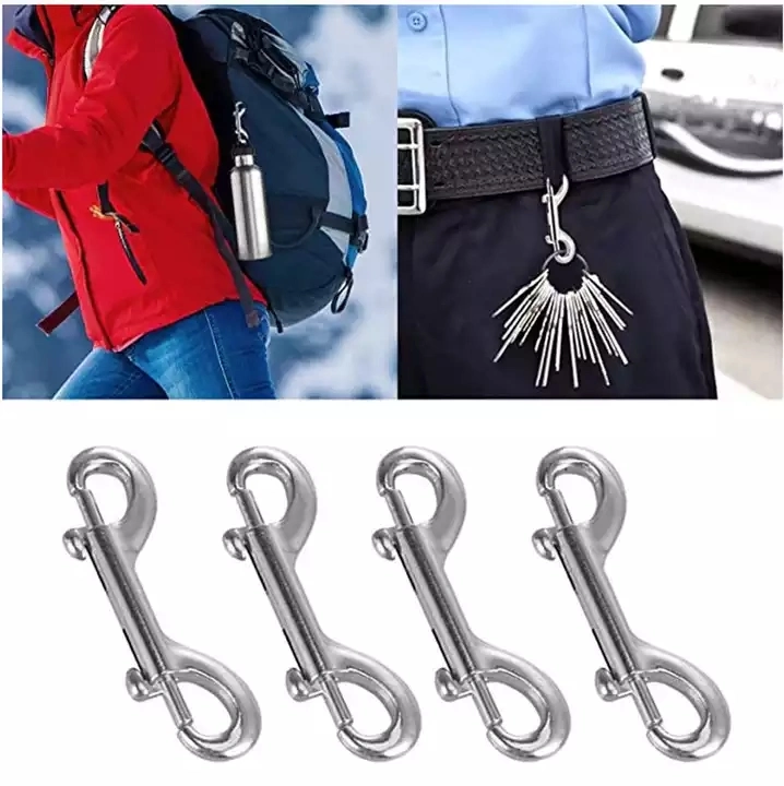 Болт конца нержавеющей стали 304 двойной закрепляет крюк 100mm сверхмощный щелчковый для цепи любимца