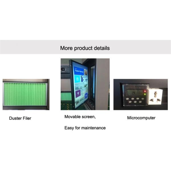 55 Inch Free Standing Digital Display Screens , Outdoor Interactive Kiosk IP65 2000nits