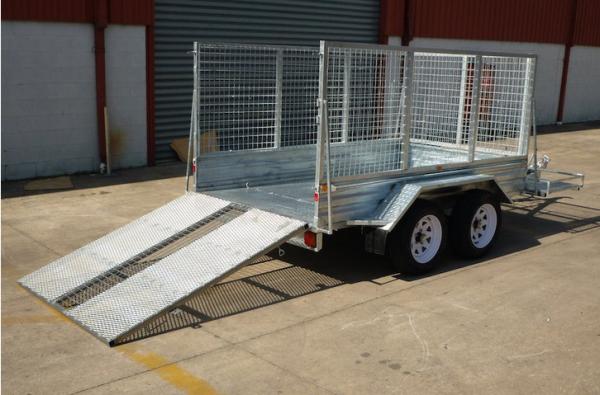9 × 5 Tandem Axle Lawn Mowing Trailer , Lawn Maintenance Trailers Double Axle