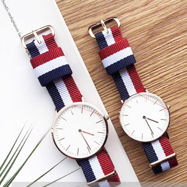Canvas Navy nylon band for watch sports watchband strap belt  women men watches accessory bracelet wristband DIY parts 2