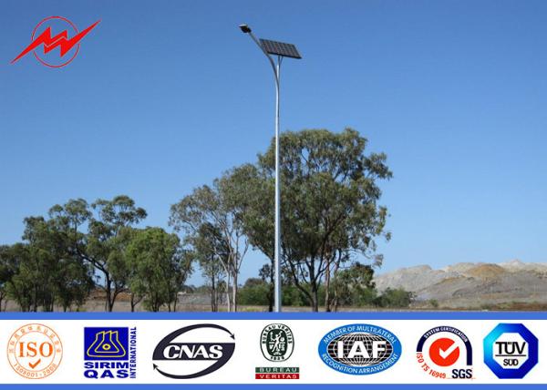 iluminação exterior polos do polígono de 10m15m 20m, aço solar da galvanização de Polos da luz de rua