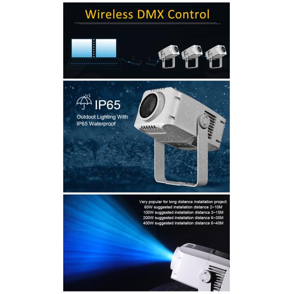 60W LED IP65 Outdoor Water Wave Projector Light for Building