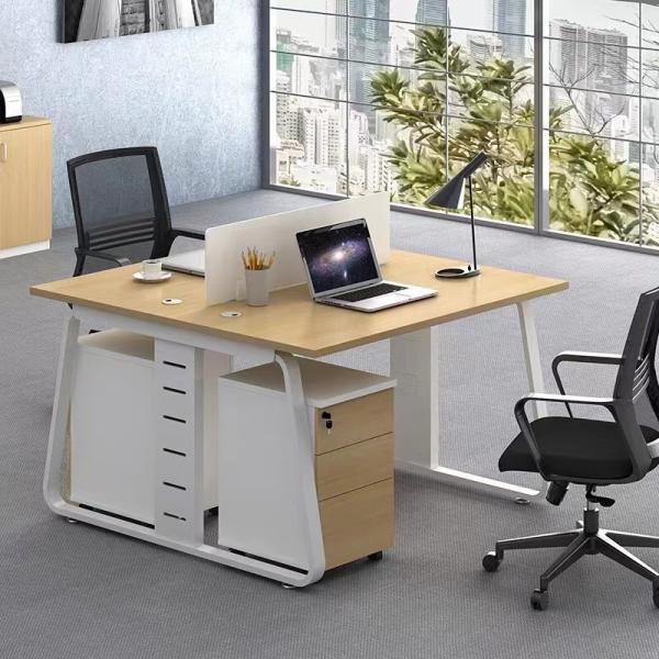 Modern Simple 4-6 Person Staff Position Combination Desk for Corporate Office Customizable