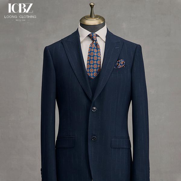 Мужской полосатый костюм для работы Дышащий и без железа Деловое обычное стройно