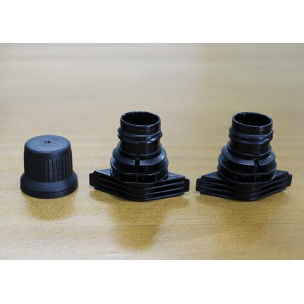 Anti Theft Plastic Screw Spout Caps Packaging On Self Stand Up Bags