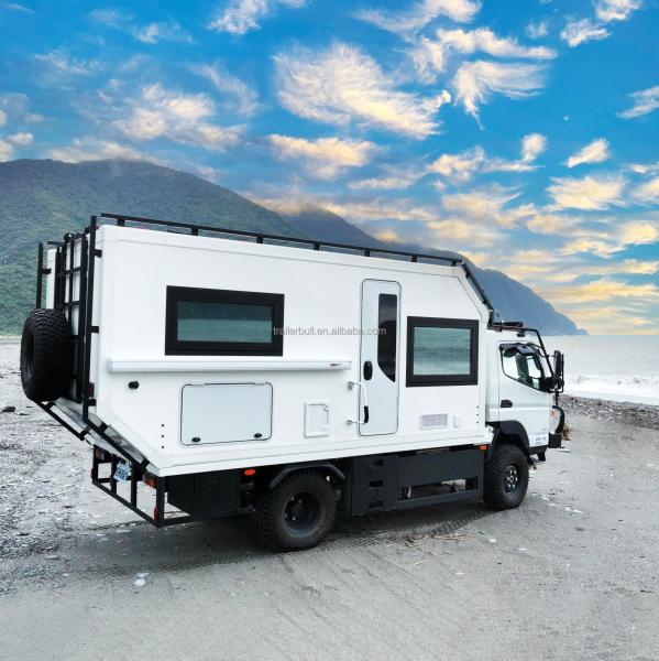 Versatile 16ft Motorhome Truckbody for FUSO 4x4 FlatBed Camper Trucks and RV Trailers