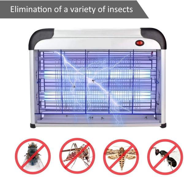 JZ Original 20w Aluminum Electric Fly Catcher  Insest Killing  Pest Control Bug Zapper Mosquitoes Killer Lamp for Indoor