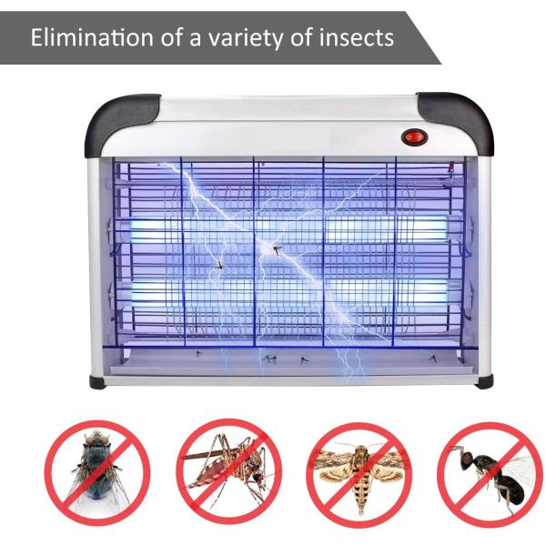 JZ Original 20w Aluminum Electric Fly Catcher  Insest Killing  Pest Control Bug Zapper Mosquitoes Killer Lamp for Indoor