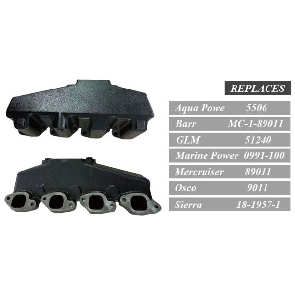 23.2Kg Unit Weight MerCruiser V8 Big Block 330 340 454 Exhaust Manifolds Replaces 89011