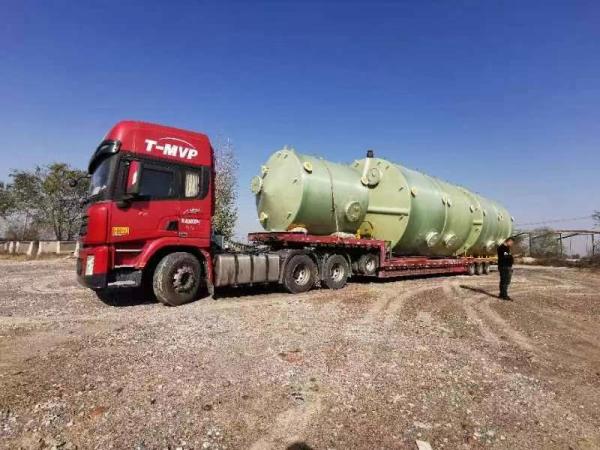 Tanque de armazenamento Frp cilíndrico industrial de alta resistência para linha de produção química