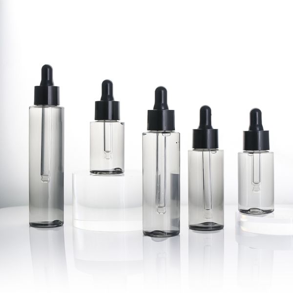 Small MOQ Multi-Purpose BPA-Free PET Dropper Bottles for Skincare and Cosmetic Packaging